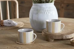 Patthar Mug - Cream & Sand - Large (Set of 2)