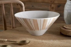 Patthar Serving Bowl - Cream & Clay - Medium