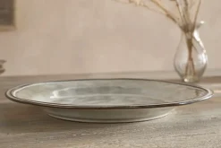 Pedra Dinner Plate - Pewter