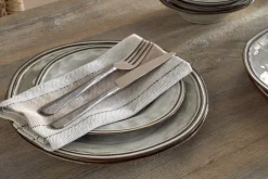Pedra Dinnerware Set - Pewter - (Set of 12)