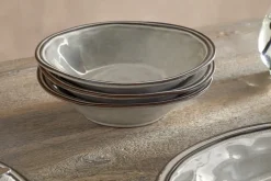 Pedra Dinnerware Set - Pewter - (Set of 12)