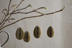 Piani Hanging Paper Decoration - Moss Green - (Set of 4)