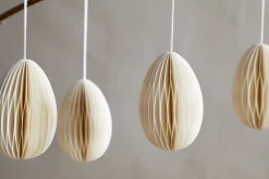 Piani Hanging Paper Decoration - Cream - (Set of 4)