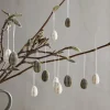 Piani Mini Hanging Paper Decoration - Natural & Moss - (Set of 12)