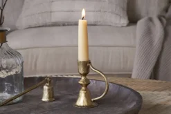 Prema Candle Holder - Antique Brass
