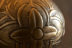 Purana Etched Table Lamp Base - Brass