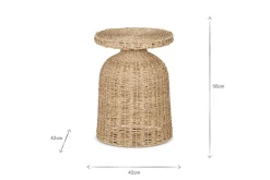 Rampura Rattan Side Table - Natural