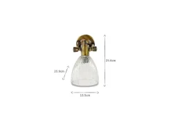 Rarni Recycled Glass Single Wall Light