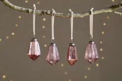 Ratnam Baubles - Mixed Antique Pink - (Set of 4)