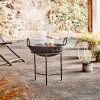 Reclaimed Iron Kadai With Grill - Small