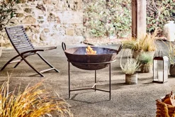 Reclaimed Iron Kadai With Grill - Medium