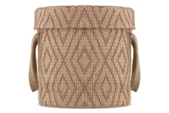 Renu Jute Laundry Basket - Rust & Natural