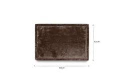 Renwal Velvet & Linen Cushion Cover - Brown