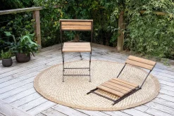 Rishikesh Reclaimed Wood & Iron Folding Chairs - (Set of 2)