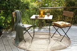 Rishikesh Reclaimed Wood & Iron Folding Table