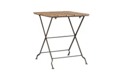 Rishikesh Reclaimed Wood & Iron Folding Table
