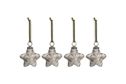 Riyara Bauble - Silver Sparkle - (Set of 4)