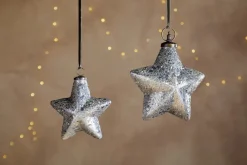 Riyara Giant Baubles - Silver Sparkle