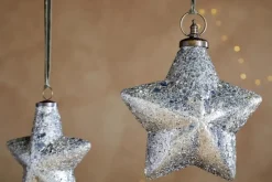 Riyara Giant Baubles - Silver Sparkle