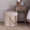 Rohia Laundry Basket - Natural & Cream
