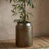 Roja Metal Planter - Oxidised Metal