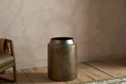 Roja Metal Planter - Oxidised Metal