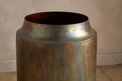Roja Metal Planter - Oxidised Metal