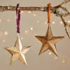 Roshani Star Baubles - Antique Brass (Set of 2)