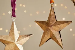 Roshani Star Baubles - Antique Brass (Set of 2)