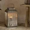 Ruala Lantern - Brass & Clear