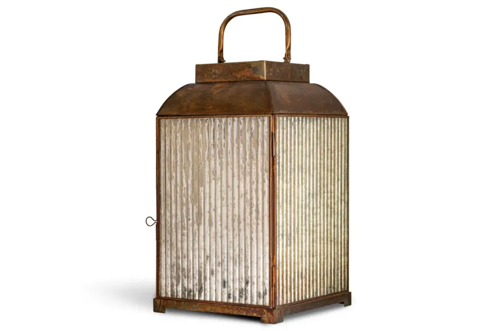 Ruala Lantern - Brass & Clear