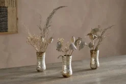 Rumi Recycled Glass Mini Vases - Silver Rust - (Set of 3)