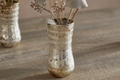 Rumi Recycled Glass Mini Vases - Silver Rust - (Set of 3)