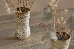 Rumi Recycled Glass Mini Vases - Silver Rust - (Set of 3)