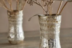 Rumi Recycled Glass Mini Vases - Silver Rust - (Set of 3)