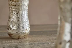 Rumi Recycled Glass Mini Vases - Silver Rust - (Set of 3)