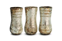 Rumi Recycled Glass Mini Vases - Silver Rust - (Set of 3)