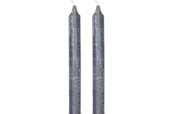 Rustic Soy Blend Dinner Candle - Charcoal -(Set of 2)