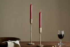 Rustic Soy Blend Dinner Candle - Dark Cherry (Set of 2)