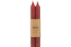Rustic Soy Blend Dinner Candle - Dark Cherry (Set of 2)