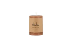 Rustic Soy Blend Mini Pillar Candle - Rust