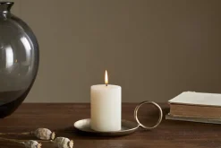 Rustic Soy Blend Mini Pillar Candle - White
