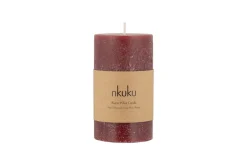Rustic Soy Blend Pillar Candle - Dark Cherry - Small