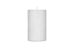 Rustic Soy Blend Pillar Candle - White - Large
