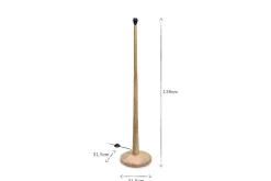 Sahar Mango Wood Floor Lamp