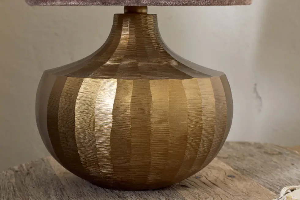 Sakiti Cast Aluminium Table Lamp - Antique Brass