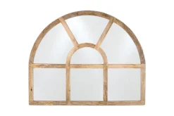 Sande Arched Mango Wood Mirror - Natural