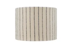 Sanja Cotton Stripe Lampshade - Off White & Grey