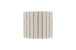 Sanja Cotton Stripe Lampshade - Off White & Grey