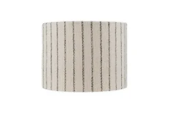 Sanja Cotton Stripe Lampshade - Off White & Grey